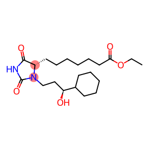 4-Imidazolidineheptanoic acid, 3-(3-cyclohexyl-3-hydroxypropyl)-2,5-dioxo-, ethyl ester, [S-(R*,R*)]- (9CI)