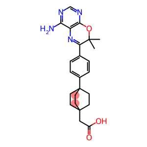 4-[4-(4-Amino-7,7-dimethyl-7H-pyrimido[4,5-b][1,4]oxazin-6-yl)phenyl]Bicyclo[2.2.2]octane-1-acetic  acid