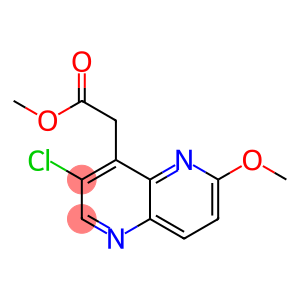 methyl [3-chloro-6-(methyloxy)-[1,5]naphthyridin-4-yl]acetate