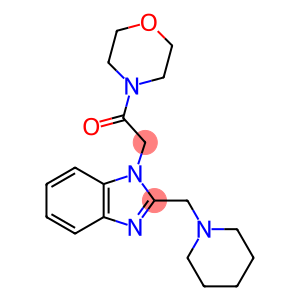 1-[2-(4-morpholinyl)-2-oxoethyl]-2-(1-piperidinylmethyl)-1H-benzimidazole