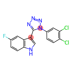 3-[1-(3,4-dichlorophenyl)-1H-tetraazol-5-yl]-5-fluoro-1H-indole
