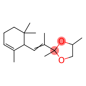 2,4-dimethyl-2-[1-methyl-2-(2,6,6-trimethyl-2-cyclohexen-1-yl)vinyl]-1,3-dioxolane