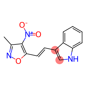 1H-Indole,  3-[2-(3-methyl-4-nitro-5-isoxazolyl)ethenyl]-