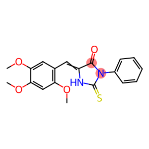 (5E)-3-苯基-2-硫代-5-(2,4,5-三甲氧基苯亚甲基)咪唑啉-4-酮