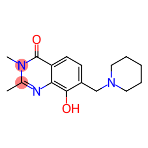 4(3H)-Quinazolinone,  8-hydroxy-2,3-dimethyl-7-(piperidinomethyl)-  (7CI)