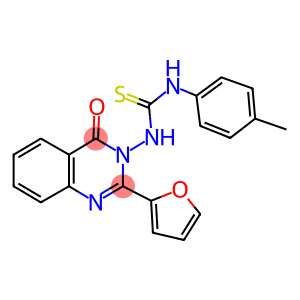 N-(2-(2-furyl)-4-oxo-3(4H)-quinazolinyl)-N'-(4-methylphenyl)thiourea