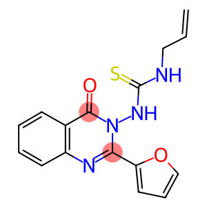 N-allyl-N'-(2-(2-furyl)-4-oxo-3(4H)-quinazolinyl)thiourea