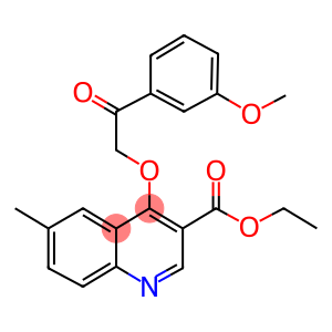 ethyl 4-[2-(3-methoxyphenyl)-2-oxoethoxy]-6-methyl-3-quinolinecarboxylate