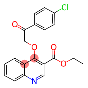 ethyl 4-[2-(4-chlorophenyl)-2-oxoethoxy]-3-quinolinecarboxylate