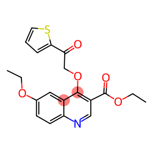ethyl 6-ethoxy-4-[2-oxo-2-(2-thienyl)ethoxy]-3-quinolinecarboxylate