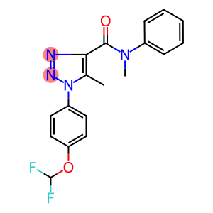 1-[4-(difluoromethoxy)phenyl]-N,5-dimethyl-N-phenyl-1H-1,2,3-triazole-4-carboxamide