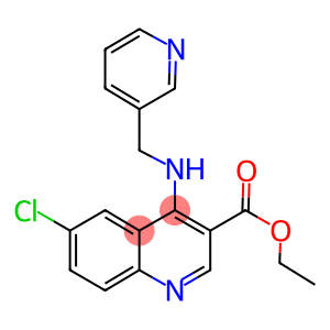 ethyl 6-chloro-4-[(3-pyridinylmethyl)amino]-3-quinolinecarboxylate