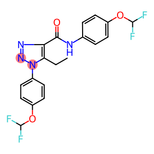 N,1-bis[4-(difluoromethoxy)phenyl]-5-ethyl-1H-1,2,3-triazole-4-carboxamide