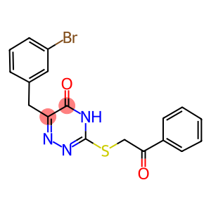 6-(3-bromobenzyl)-3-[(2-oxo-2-phenylethyl)sulfanyl]-1,2,4-triazin-5(4H)-one
