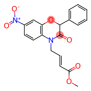 methyl 4-{7-nitro-3-oxo-2-phenyl-2,3-dihydro-4H-1,4-benzoxazin-4-yl}-2-butenoate