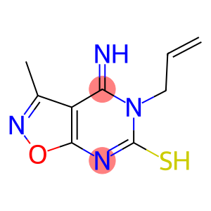 5-allyl-4-imino-3-methyl-4,5-dihydroisoxazolo[5,4-d]pyrimidine-6-thiol