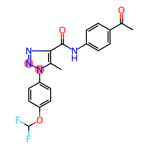 N-(4-acetylphenyl)-1-[4-(difluoromethoxy)phenyl]-5-methyl-1H-1,2,3-triazole-4-carboxamide