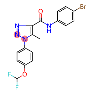 N-(4-bromophenyl)-1-[4-(difluoromethoxy)phenyl]-5-methyl-1H-1,2,3-triazole-4-carboxamide