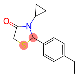 3-cyclopropyl-2-(4-ethylphenyl)-1,3-thiazolidin-4-one