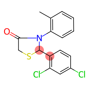 2-(2,4-dichlorophenyl)-3-(2-methylphenyl)-1,3-thiazolidin-4-one