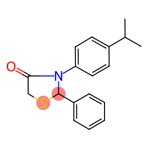 3-(4-isopropylphenyl)-2-phenyl-1,3-thiazolidin-4-one