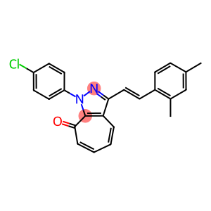 1-(4-chlorophenyl)-3-[2-(2,4-dimethylphenyl)vinyl]cyclohepta[c]pyrazol-8(1H)-one