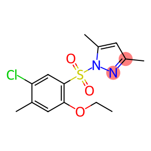 4-chloro-2-[(3,5-dimethyl-1H-pyrazol-1-yl)sulfonyl]-5-methylphenyl ethyl ether