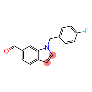 1-[(4-fluorophenyl)methyl]indole-6-carbaldehyde