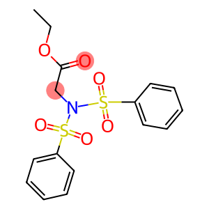 ethyl 2-(bis(benzenesulfonyl)amino)acetate