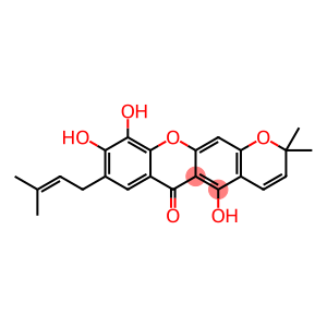 5,9,10-trihydroxy-2,2-dimethyl-8-(3-methylbut-2-enyl)pyrano[3,2-b]xanthen-6-one