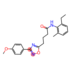 N-(2-ethyl-6-methylphenyl)-4-[3-(4-methoxyphenyl)-1,2,4-oxadiazol-5-yl]butanamide