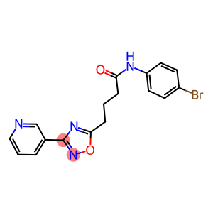 N-(4-bromophenyl)-4-[3-(3-pyridinyl)-1,2,4-oxadiazol-5-yl]butanamide