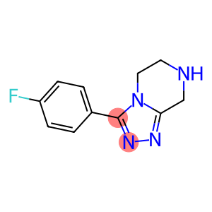 1,2,4-TRIAZOLO[4,3-A]PYRAZINE, 3-(4-FLUOROPHENYL)-5,6,7,8-TETRAHYDRO-