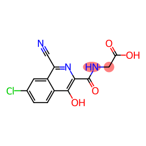 2-[(7-chloro-1-cyano-4-hydroxyisoquinoline-3-carbonyl)amino]acetic acid