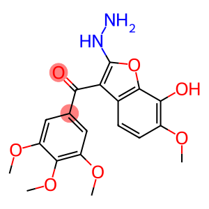 Methanone,  (2-hydrazinyl-7-hydroxy-6-methoxy-3-benzofuranyl)(3,4,5-trimethoxyphenyl)-