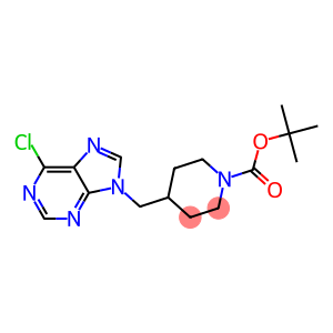 tert-butyl 4-[(6-chloro-9H-purin-9-yl)methyl]piperidine-1-carboxylate