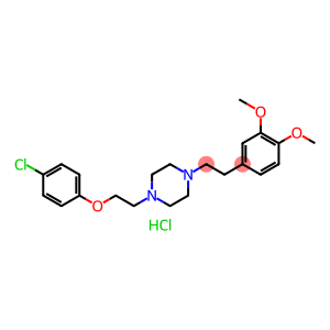 Piperazine, 1-[2-(4-chlorophenoxy)ethyl]-4-[2-(3,4-dimethoxyphenyl)ethyl]-, dihydrochloride