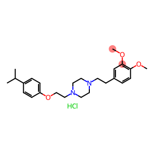 Piperazine, 1-[2-(3,4-dimethoxyphenyl)ethyl]-4-[2-[4-(1-methylethyl)phenoxy]ethyl]-, dihydrochloride