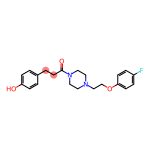 1-Propanone, 1-[4-[2-(4-fluorophenoxy)ethyl]-1-piperazinyl]-3-(4-hydroxyphenyl)-