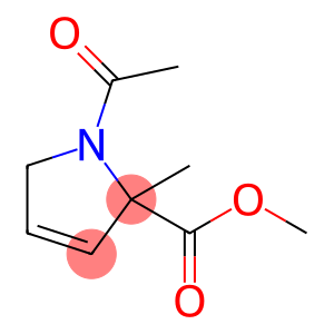 1H-Pyrrole-2-carboxylic  acid,  1-acetyl-2,5-dihydro-2-methyl-,  methyl  ester