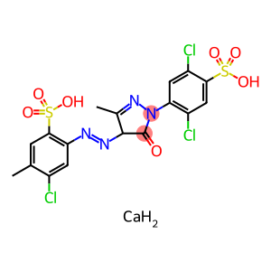 Benzenesulfonic acid, 4-chloro-2-[[1-(2,5-dichloro-4-sulfophenyl)-4,5-dihydro-3-methyl-5-oxo-1H-pyrazol-4-yl]azo]-5-methyl-, calcium salt