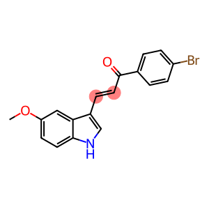 1-(4-bromophenyl)-3-(5-methoxy-1H-indol-3-yl)-2-propen-1-one