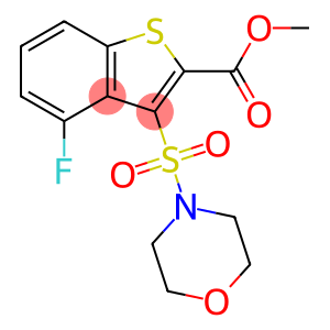 Benzo[b]thiophene-2-carboxylic acid, 4-fluoro-3-(4-morpholinylsulfonyl)-, methyl ester