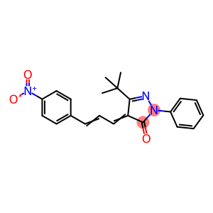 3-(TERT-BUTYL)-4-(3-(4-NITROPHENYL)PROP-2-ENYLIDENE)-1-PHENYL-2-PYRAZOLIN-5-ONE