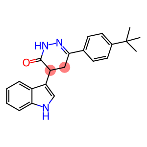 3-(4-(TERT-BUTYL)PHENYL)-5-INDOL-3-YL-1H,4H,5H-1,2-DIAZIN-6-ONE