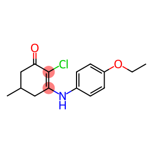 2-CHLORO-3-((4-ETHOXYPHENYL)AMINO)-5-METHYLCYCLOHEX-2-EN-1-ONE