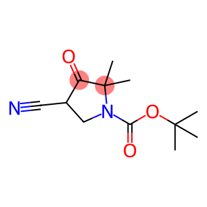 1-Pyrrolidinecarboxylic acid, 4-cyano-2,2-dimethyl-3-oxo-, 1,1-dimethylethyl ester