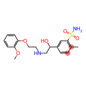 Benzenesulfonamide, 5-[1-hydroxy-2-[[2-(2-methoxyphenoxy)ethyl]amino]ethyl]-2-methyl-, (S)-