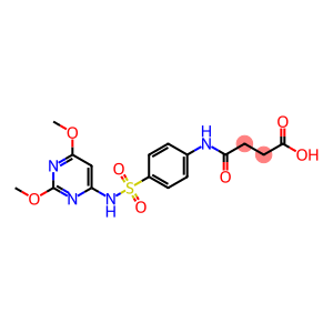 4-(4-{[(2,6-dimethoxy-4-pyrimidinyl)amino]sulfonyl}anilino)-4-oxobutanoic acid