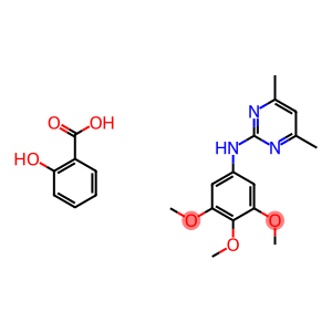 Benzoic acid, 2-hydroxy-, compd. with 4,6-dimethyl-N-(3,4,5-trimethoxyphenyl)-2-pyrimidinamine